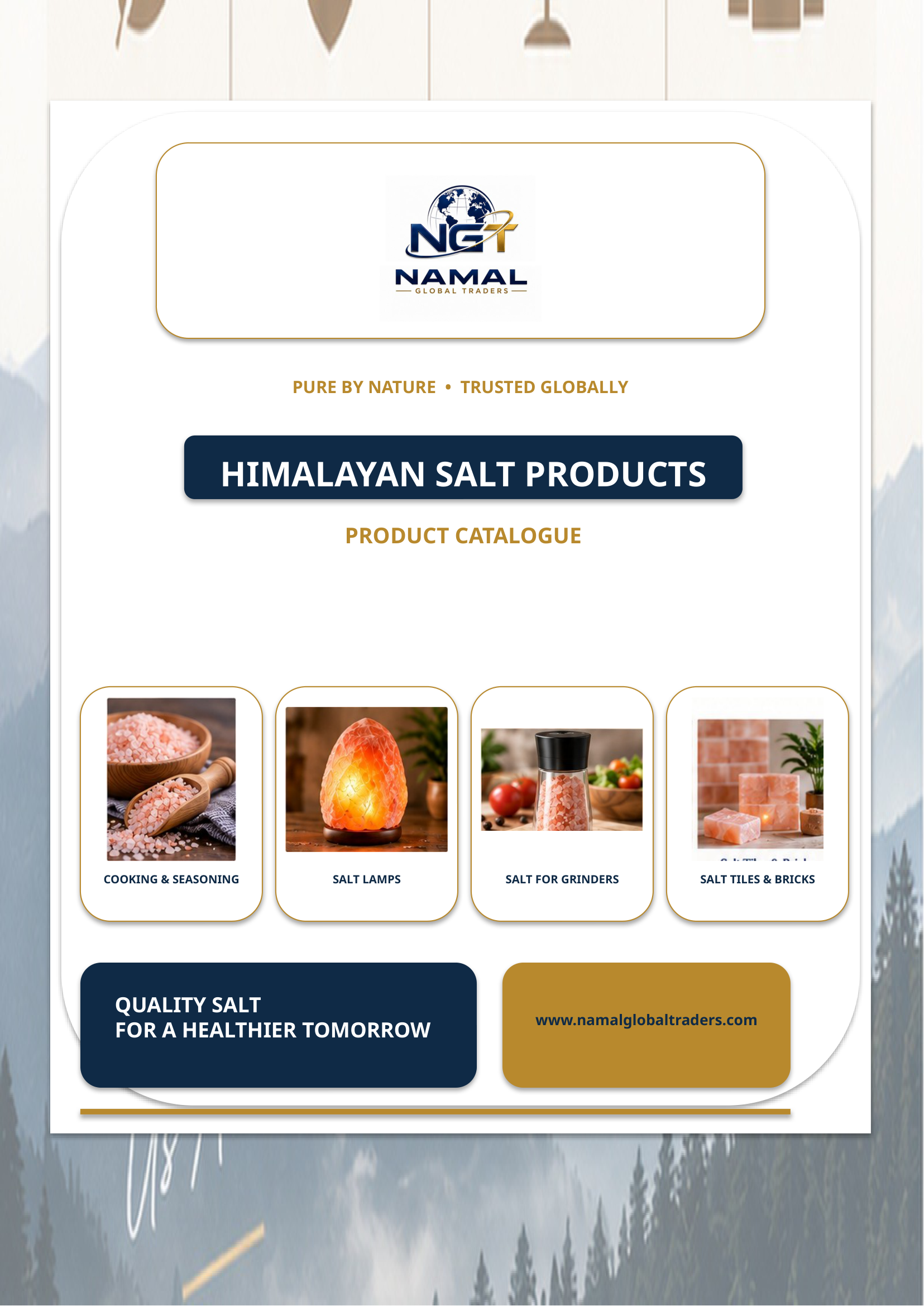 Namal Global Traders product catalog cover page